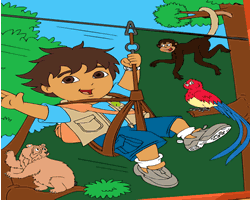 Diego Forest Adventure Coloring
