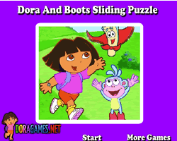 Dora and Boots sliding Puzzle