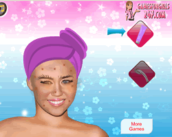 Hannah Montana Facial Makeover
