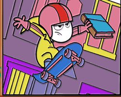 Kick Buttowski Coloring