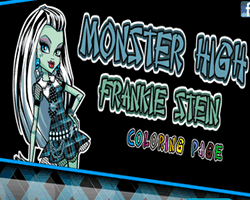 Monster High Frankie Stein Coloring Page