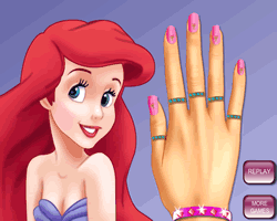 Princess Ariel Nails Makeover
