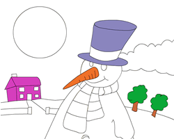 Snowman Coloring