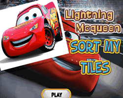 Sort My Tiles Lightning Mcqueen