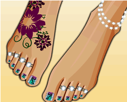Summer stylish Pedicure
