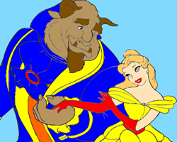 Beauty and the Beast Coloring 2