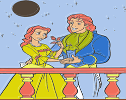 Beauty and the Beast Coloring