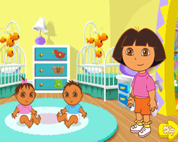 Dora Playtime with the Twins