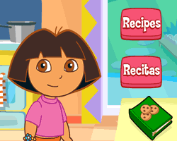 Dora Cooking in La Cucina