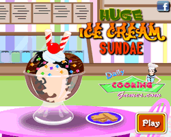 Huge Ice Cream Sundae