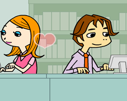 Kissing During Work