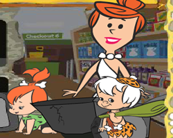 Pebbles and Bam Bam Shopping Spree