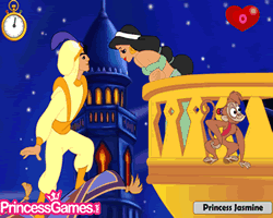 Princess Jasmine Kissing Prince