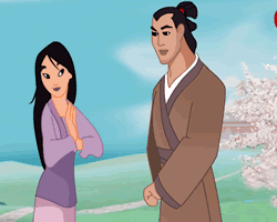 Princess Mulan Kissing Prince