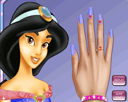 Princess Jasmine Nails Makeover